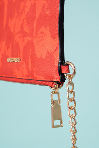 Travel Pouch- Red Hibiscus