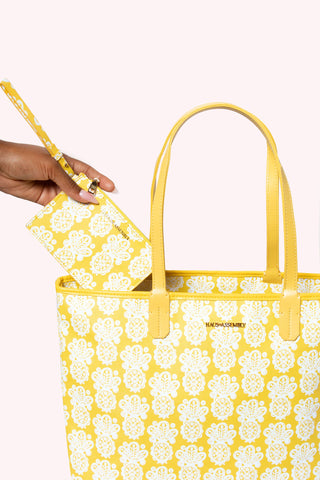 AM TOTE- GOLDEN YELLOW PINEAPPLE