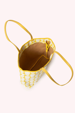 AM TOTE- GOLDEN YELLOW PINEAPPLE