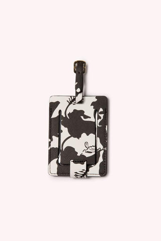 LUGGAGE TAG- BLACK HIBISCUS