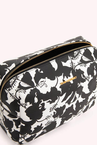 TOILETRY BAG- BLACK HIBISCUS
