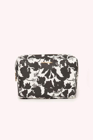 TOILETRY BAG- BLACK HIBISCUS