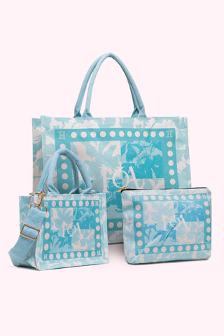 Hibiscus Quartet Gift Set - Sea Glass Palette (3-Piece)