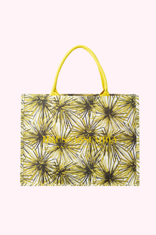 XL Canvas Tote Bag - Silver Thatch (Island Fern)