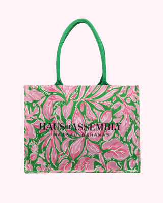Golden Ivy Bloom Gift Set – XL Tote + Zipper Pouch