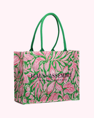 Golden Ivy Bloom Gift Set – XL Tote + Zipper Pouch