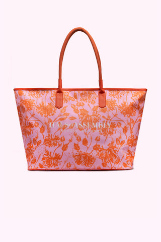 Japanese Hibiscus Weekender + Wallet + Potcake Keychain (Sunset Coral & Pink Sand)