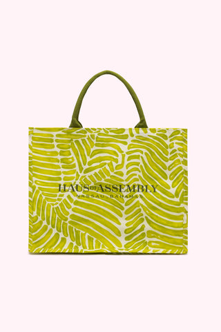 XL Canvas Tote Bag - Frond Cascade (Island Fern)