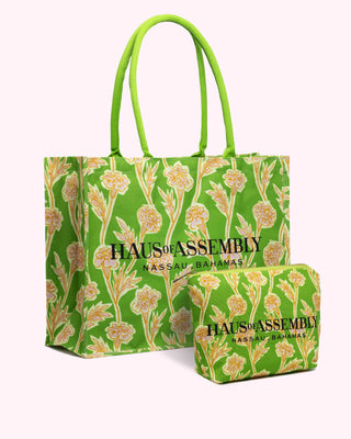 Marigold Meadow Gift Set– XL Tote + Zipper Pouch