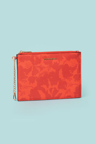 Travel Pouch- Red Hibiscus