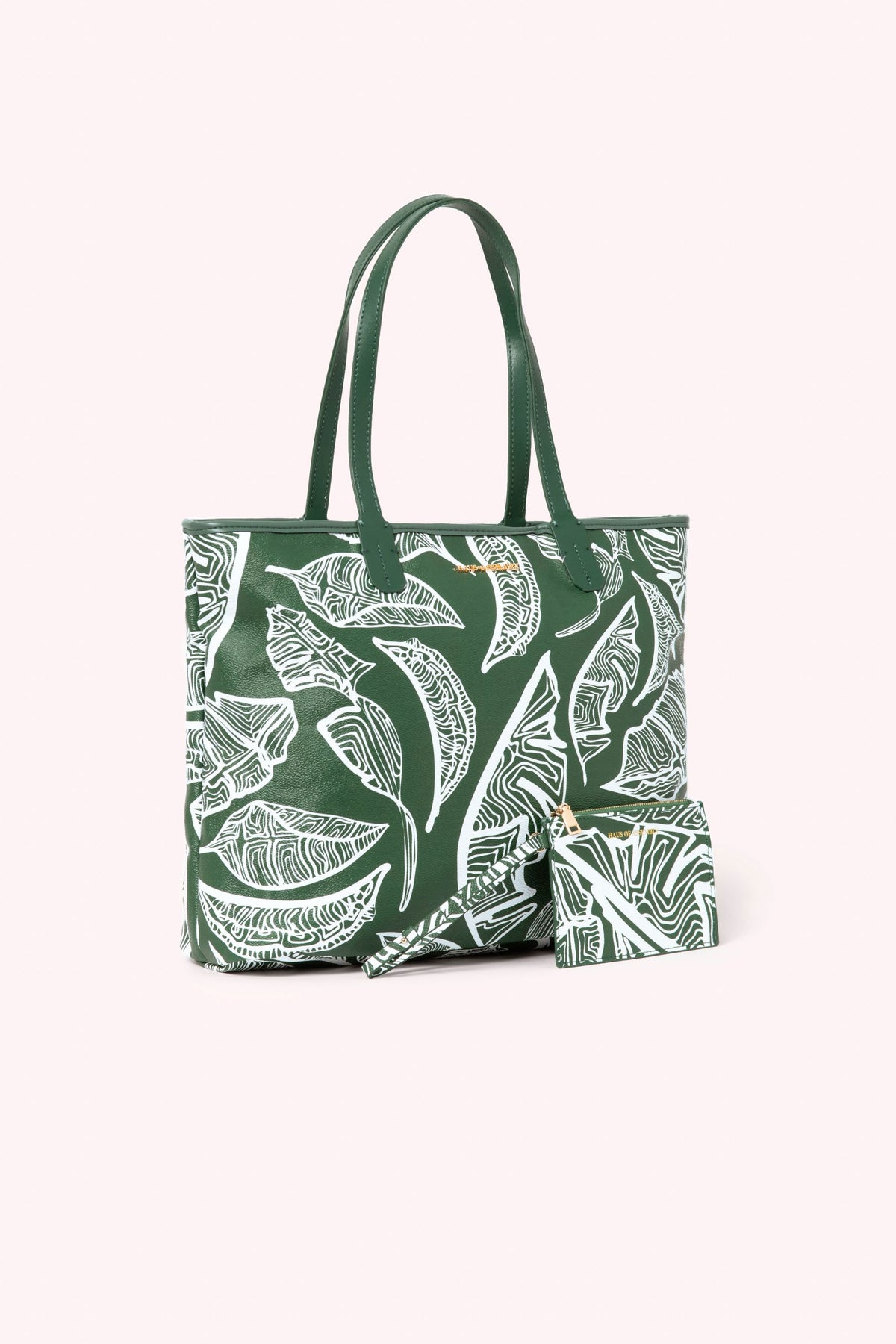 AM TOTE- EMERALD GREEN BANANA LEAVES – Haus of Assembly