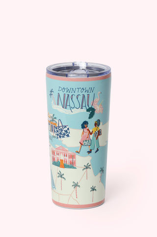 Map of Nassau 22 oz Stainless Steel Tumbler