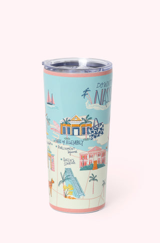 Map of Nassau 22 oz Stainless Steel Tumbler