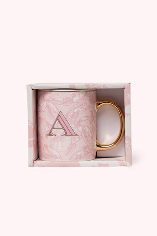 Initial Mugs with Swimming Turtles