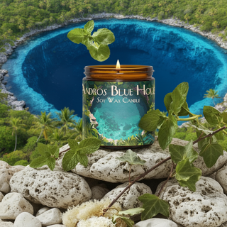 Andros Blue Holes 8 oz Soy Wax Candle