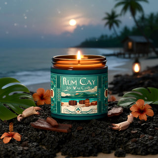 Rum Cay 8 oz Soy Wax Candle